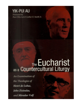 The Eucharist as a Countercultural Liturgy