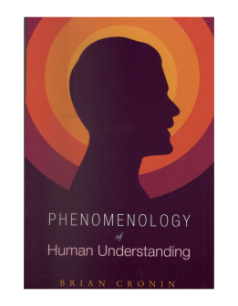 Phenomenology of Human Understanding