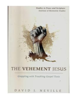 The Vehement Jesus Grappling With Troubling Gospel Texts